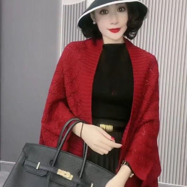 Luftkonditioneringsskjorta dam cardigan RÖD Red