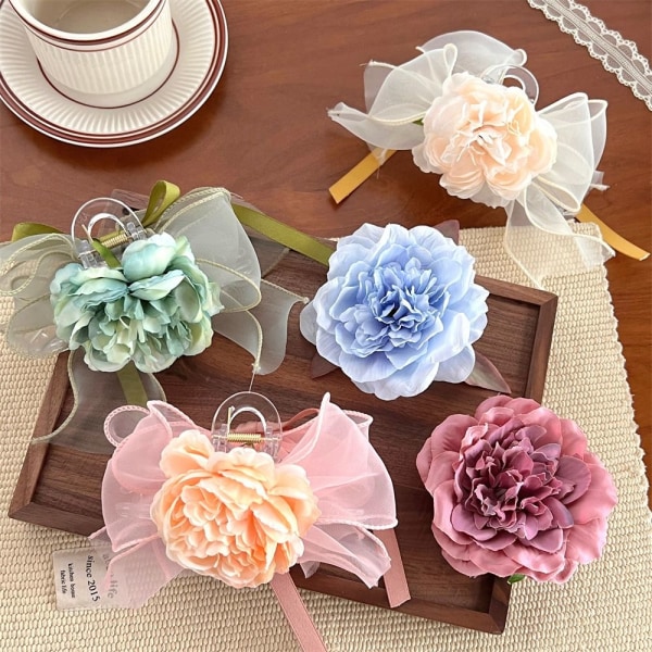 Flower Hiuspidikkeet Hiustuet BEIGE 2 2 beige 2-2