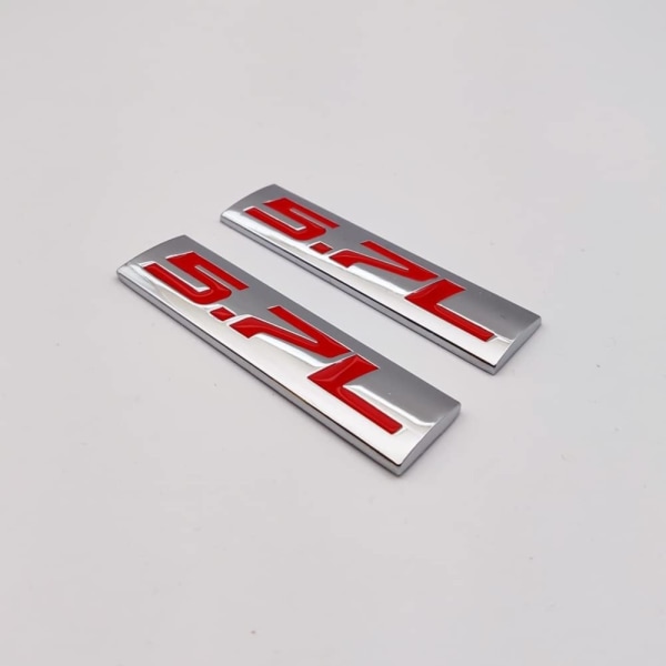 2st 5.7L logotyp Bilemblem Badge 3D 5.7L Badge Dekaler Bildörr
