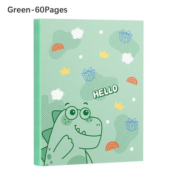 Arkiv Taske Fil Mappe GRØN 60 SIDER 60 SIDER Green 60 Pages-60 Pages