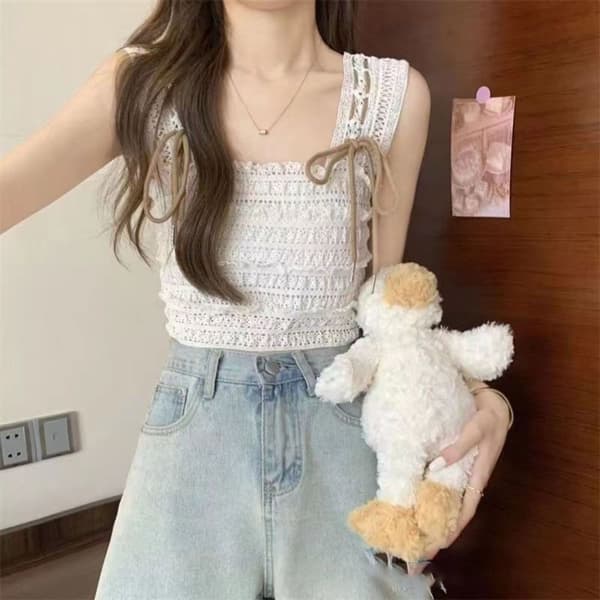 Tanktop Cropped Top HVID White