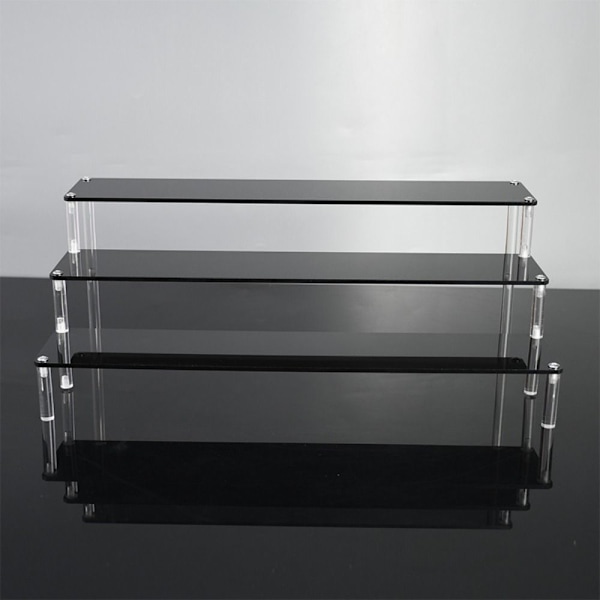 Akryl Display Stand Figur Hylle 40X8CMTHREE-LAYER 40X8CMThree-layer