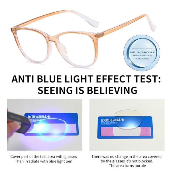 Anti-Blue Light Glasses Neliömäiset silmälasit PURPLE PURPLE Purple