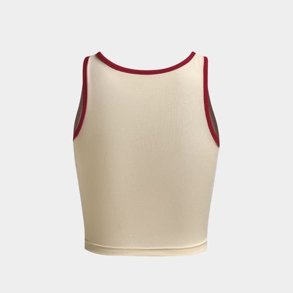 Ærmeløs Crop Top med Stropper M M