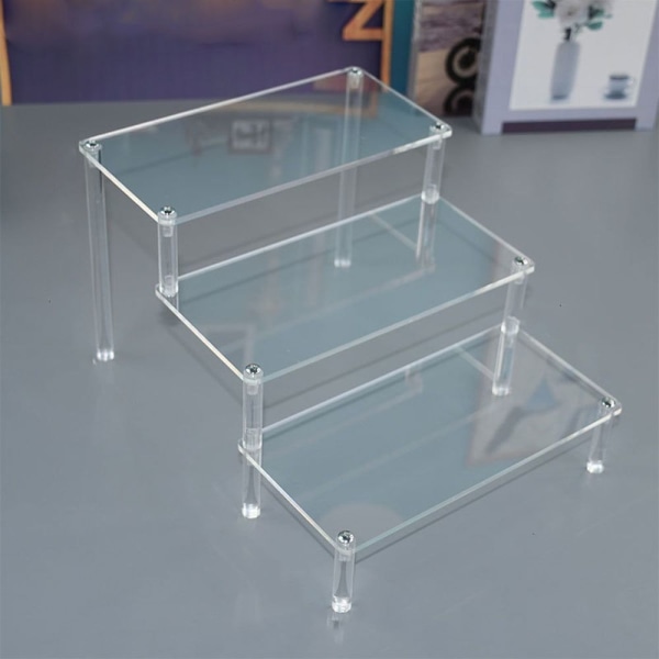 Akryl Display Stativ Figur Hylla 40X10CMTVÅLAGER TVÅLAGER 40X10CMTwo-layer