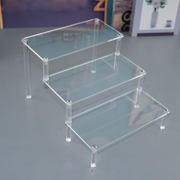 Akryl Displayställ Figurhylla 40X10CM TRE-LAGER 40X10CMThree-layer