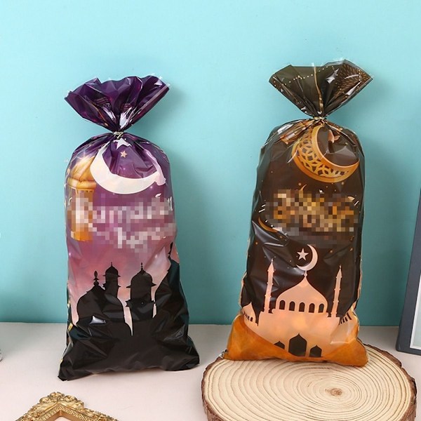 50 kpl Eid Mubarak karkkipussit Keksiherkkupussit STYLE 9 STYLE 9 Style 9