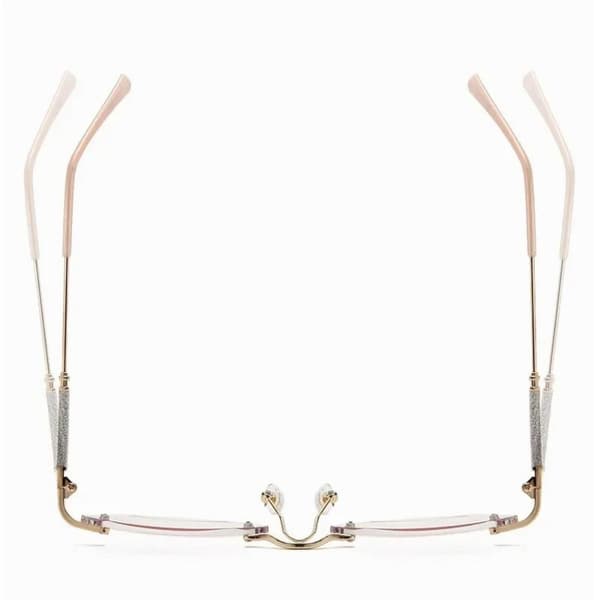 Diamantslipte Leseglass med Gradientblokkering GULL gold