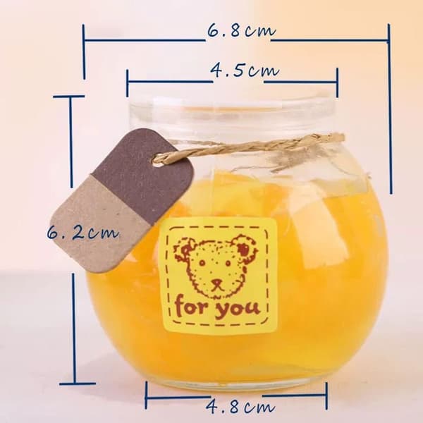 Puddingburkar Gelé Dessertkopp GULT LOCK GULT LOCK Yellow Lid
