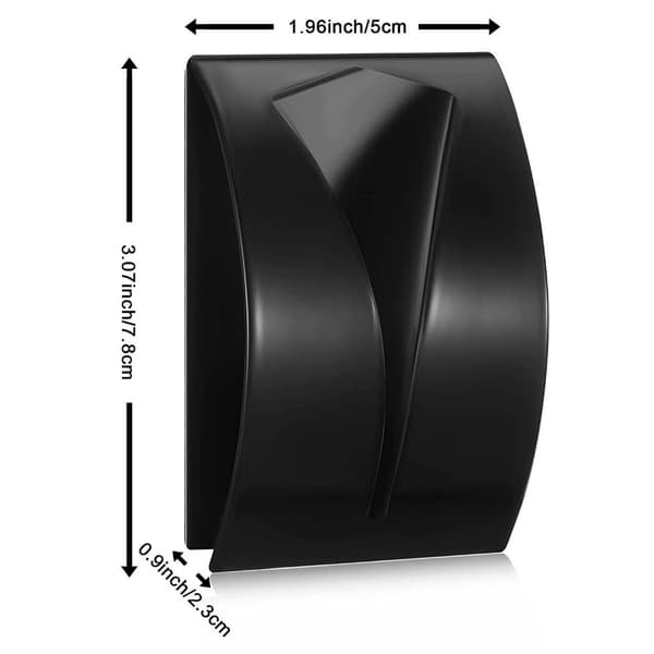 Itsekiinnittyvä pyyhekoukku seinälle MUSTA Black