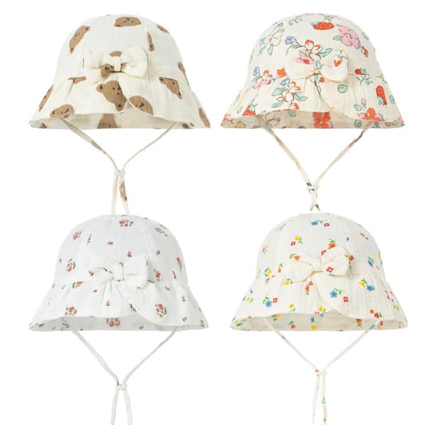 Flickor Bucket Hatt Baby Mössor 7 7 7