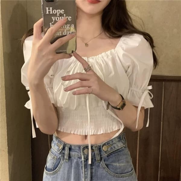 T-skjorte Dame Bluse HVIT White