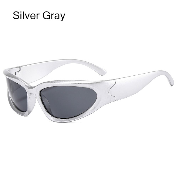 Wrap Around Solbriller Sports Solbriller SØLV GRÅ SØLV Silver Gray