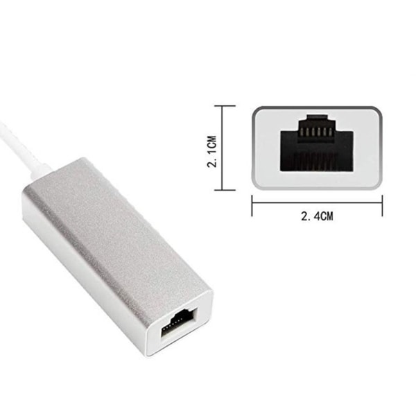 Ethernet Adapter Type-C til RJ45 USB 3.1