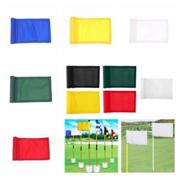 Golf Putting Green Flags Golfträningsflagga VIT White