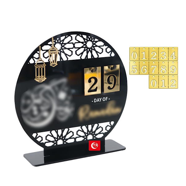 Akryl nedräkningskalender för Eid Mubarak Ramadan Kareen-fest 2025