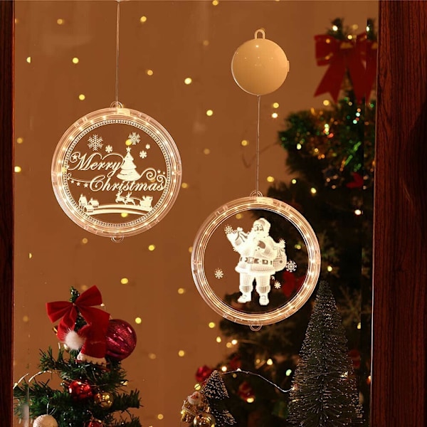 LED-vinduslys Led-lys GOD JUL GOD JUL Merry Christmas