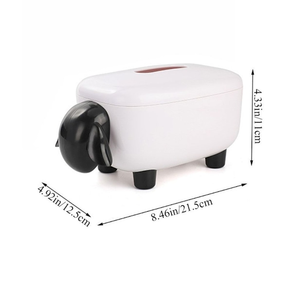 Tissue Box Papir Håndklæde Box SORT Black