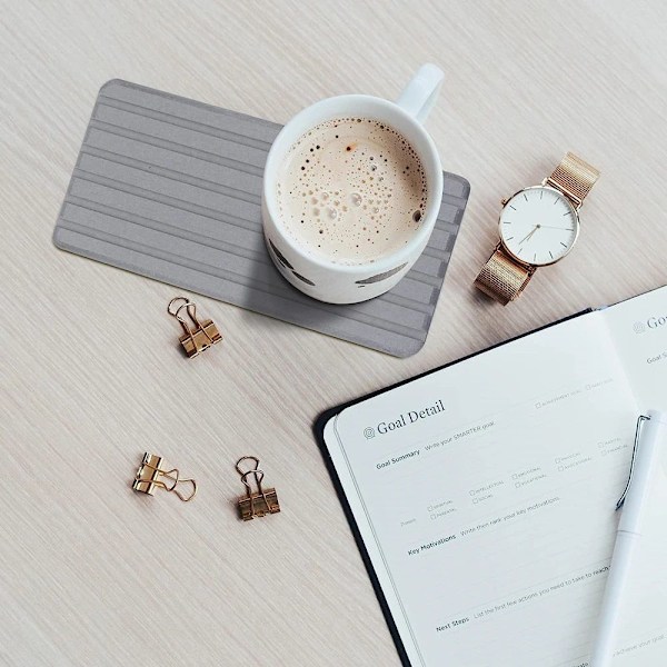 Diatomite Coaster Vattenabsorberande pad GRÅ S gray S