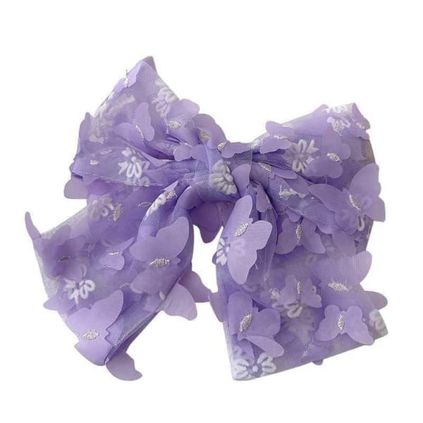 Hårklemme Sommerfuglklemme LILLA purple