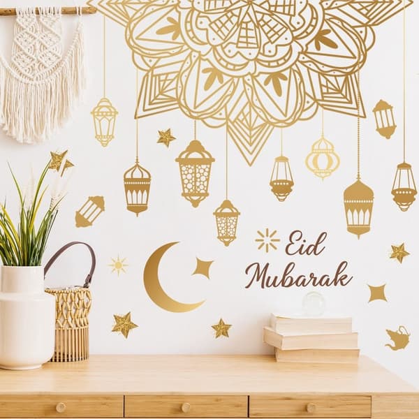 Eid Mubarak Väggdekaler Ramadan Fönsterdekaler STYLE 2 STYLE Style 2