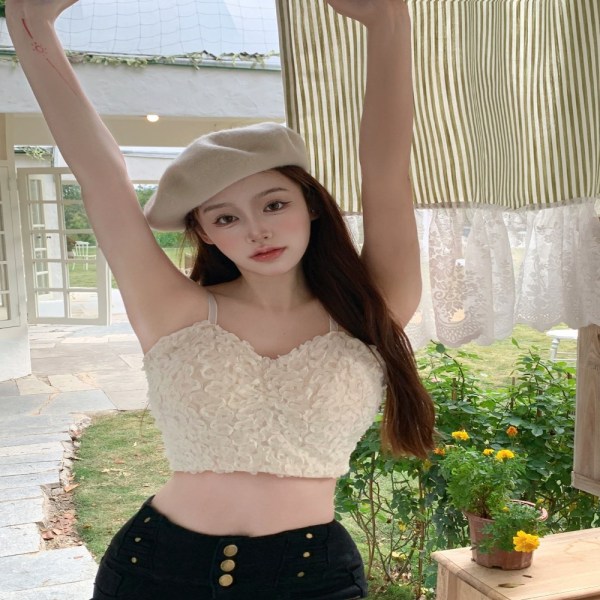 V-hals Top Vest ABRIKOS Apricot