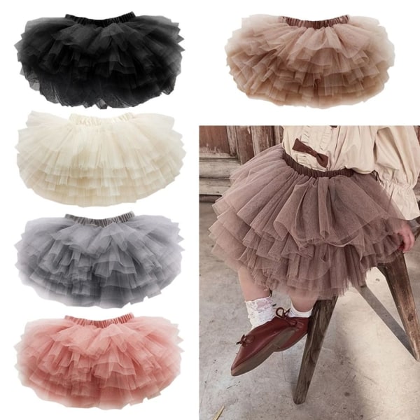 Tutu Sommerskjørt Tyll Prinsesseskjørt KHAKI 80CM khaki 80cm