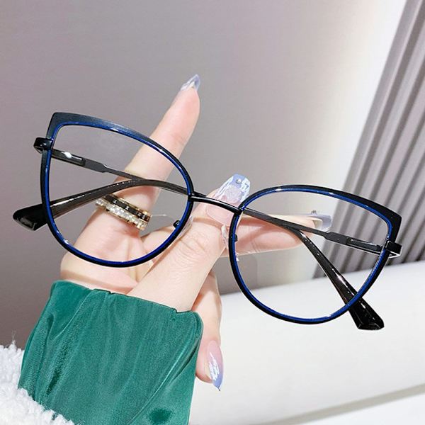 Anti-Blue Light Glasses Neliömäiset silmälasit MUSTA KULTA Black gold
