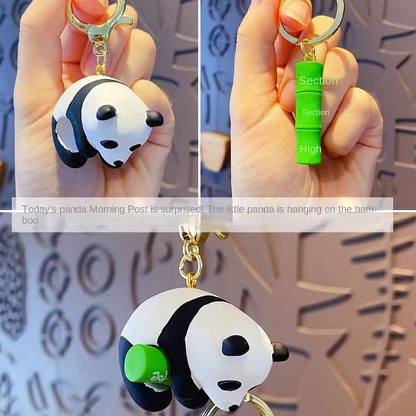 Dyrenøkkelring Panda-anheng 2 2 2