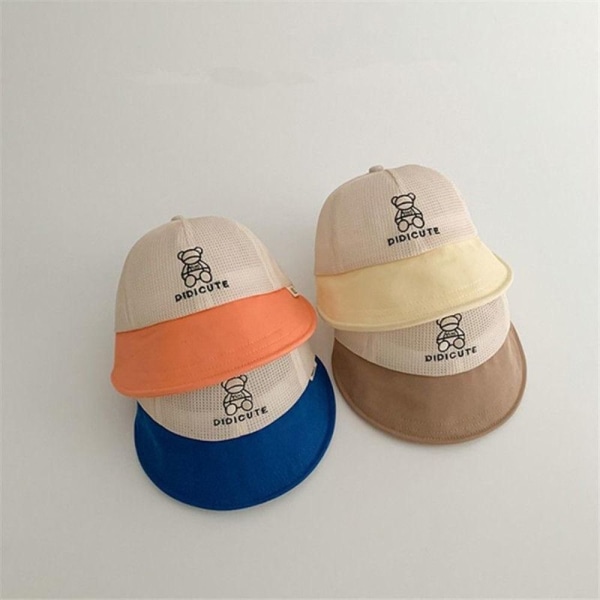 Børne Bucket Hat Sun Cap GUL Yellow