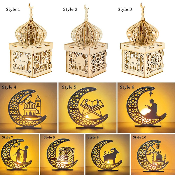 Eid Mubarak LED-lys STYLE 1 STYLE 1