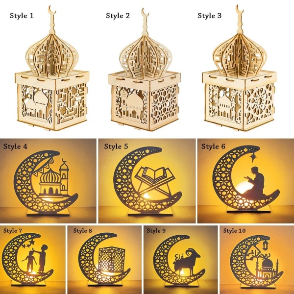 Eid Mubarak LED-lys STYLE 7 STYLE 7