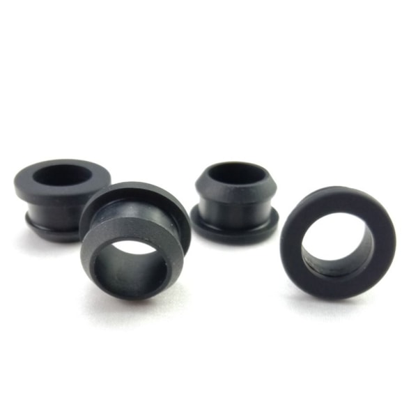 4stk Gummigjennomføringer Gummiplugghull Grommet SORT DIA 13MM X Black Dia 13mm x ID 10mm