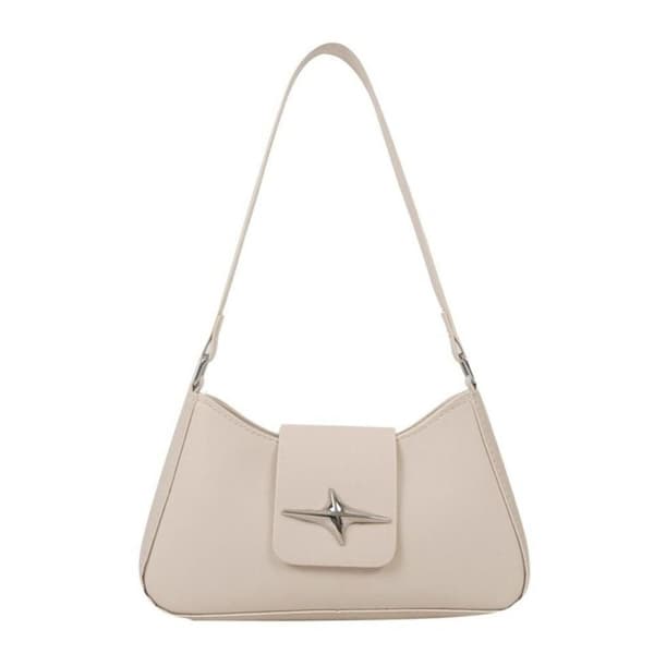Axelväska Clutch VIT white