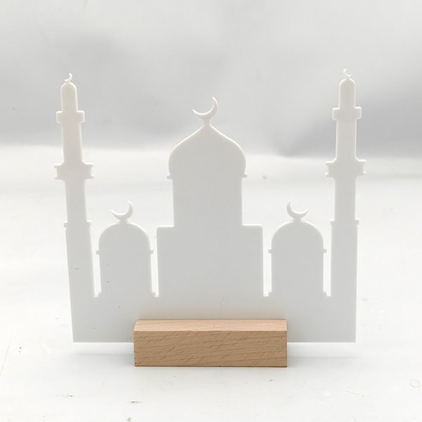 3 stk/sæt Ramadan Borddekoration Bordpynt Eid Mubarak 3Pcs/set