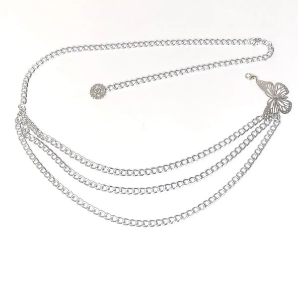 Taljekæde Body Chain SØLV silver