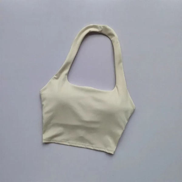 Halter Straps Fitness BH HVIT L white L