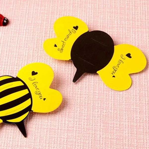 50st Lollipop Paketkort Insektsgodiskort RÖTT Red