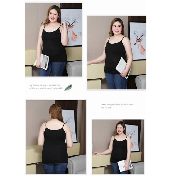 Plus Size Topp Dame Topp HVIT white