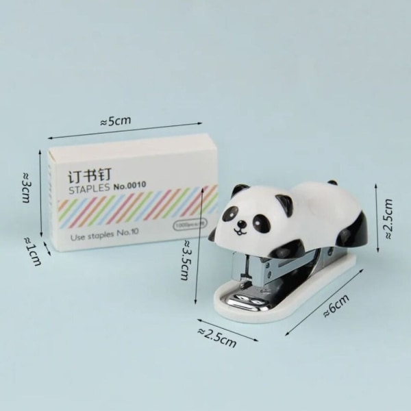 Stiftemaskin Little Animal Panda Stiftesett Papirinnbinding