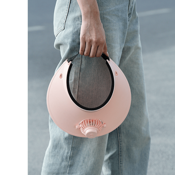 Solhat med ventilator, tom tophat, PINK Pink