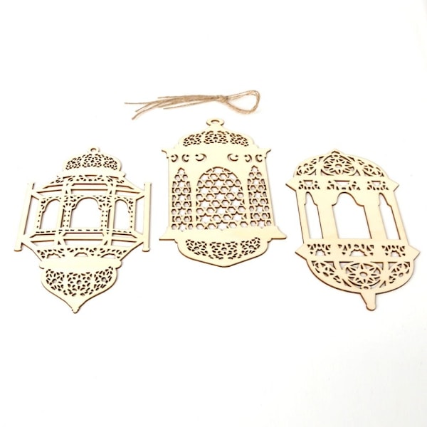 3/10 stk Mubarak hængende vedhæng Eid Mubarak Decor A-10 STK A-10pcs