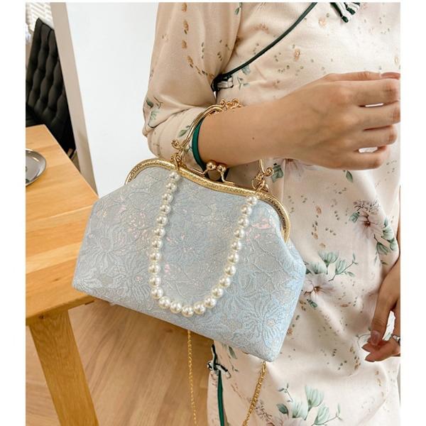 Bankett Bag Qipao Bag SØLV HVIT SØLV HVIT Silver White