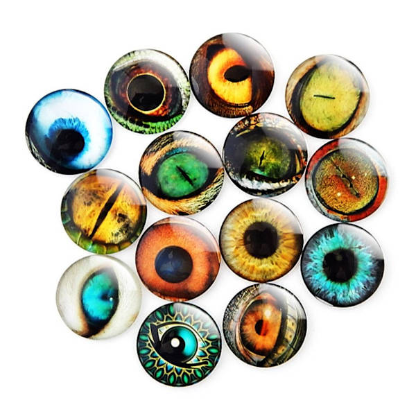 20 stk/10 par Øyne Håndverk Øyne Puppet Crystal Eyes FARGE color random12mm