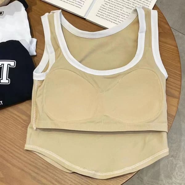Ærmeløs Camisole Croptop HVID white