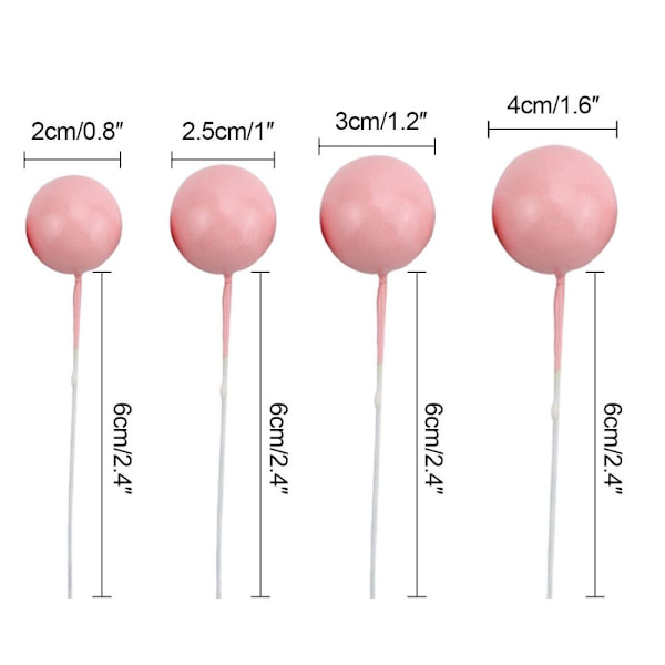 Ball Cake Topper Ball Plug-In BLÅTT SET SET blue set-set