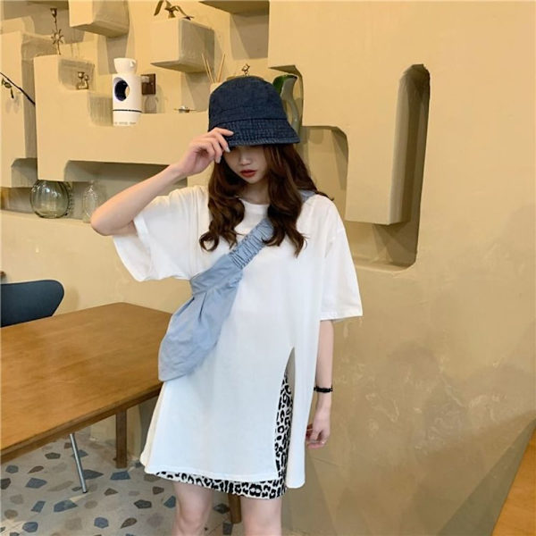 T-shirt dam Topp VIT L White L