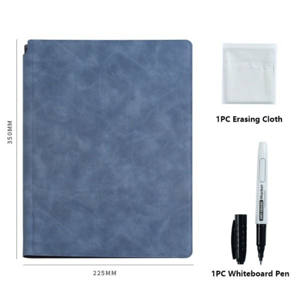 A4 Whiteboard Notebook Slettbar Whiteboard Draft MØRKEBLÅ Dark Blue