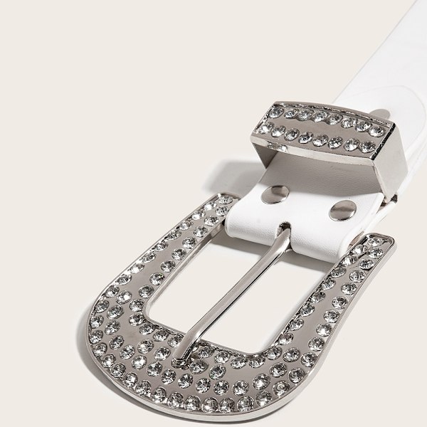 Strass Bälte Strass Rem VIT White