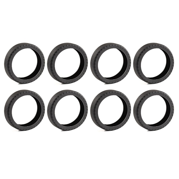 8 kpl / set Matkalaukkujen pyörän kengät Matkalaukun pyörien suoja Black 8Pcs-8Pcs